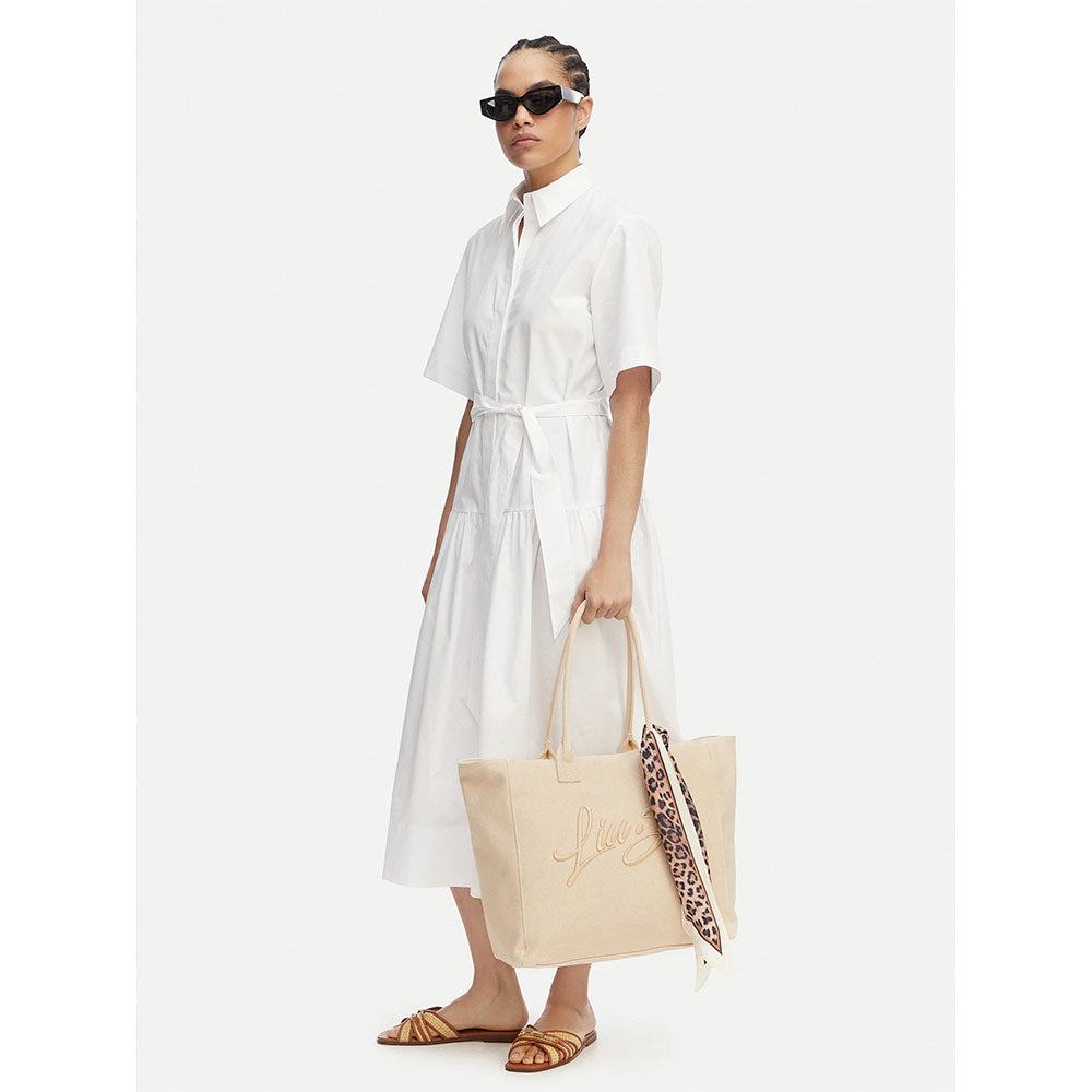 Shopping Bag Donna LIU JO in Tessuto Beige