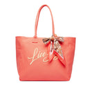 Damen-Shopper LIU JO aus Stoff in Koralle