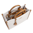 Borsa Donna a Mano Large LIU JO stampa Monogram Bianco