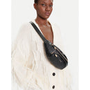 Marsupio Donna LIU JO Better Effetto Bottalato con Logo in Rilievo Nero