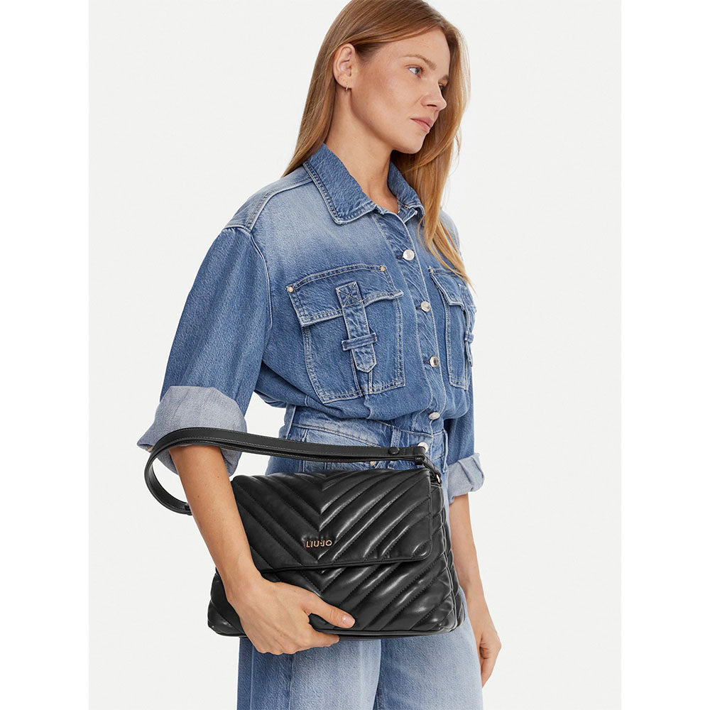 Borsa Donna a Spalla LIU JO Matelassè Nera