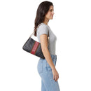 Borsa Donna a Spalla LIU JO Nera con Logo Embossed All Over