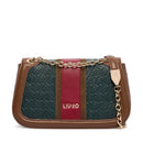 Borsa Donna a Tracolla LIU JO Verde Foresta con Logo Embossed All Over