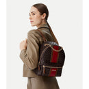Zaino Donna LIU JO in Ecopelle Marrone Scuro con Logo Embossed All Over