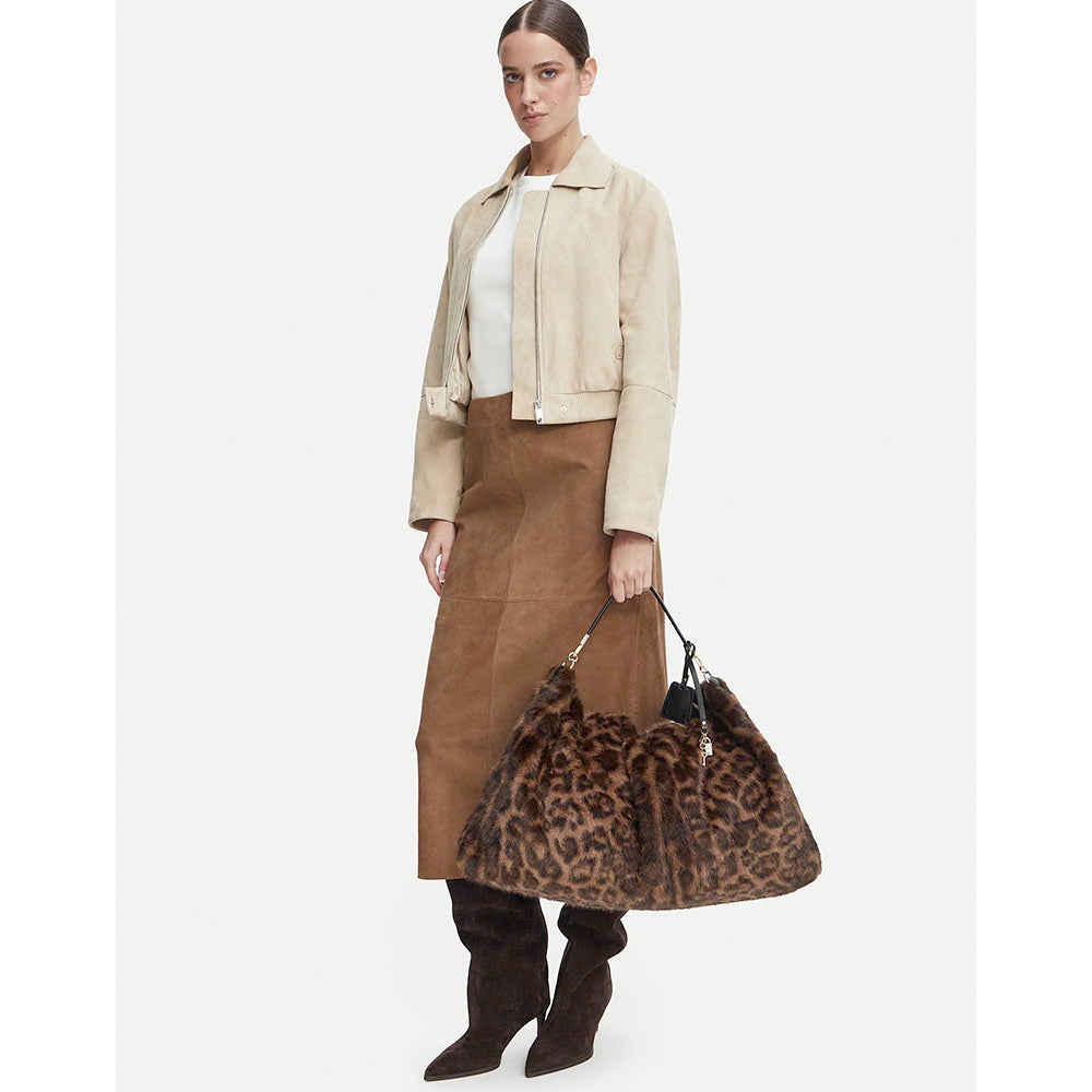 Maxi Borsa Donna a Spalla LIU JO in Pelliccia Sintetica stampa Animalier