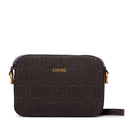 Borsa Donna a Tracolla LIU JO in Ecopelle Marrone Scuro con Logo Embossed