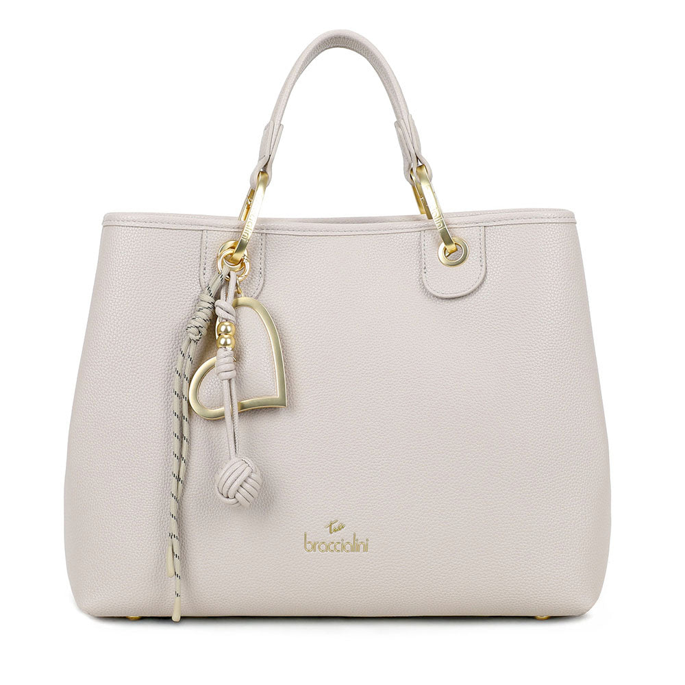 Borsa Donna a Mano Large BRACCIALINI linea Beth Grigio