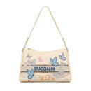 Borsa Donna a Spalla BRACCIALINI linea Jacquard Beige