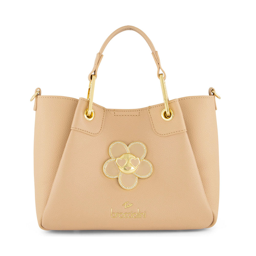 Borsa Donna a Mano Small BRACCIALINI linea Amy Bijoux color Cipria