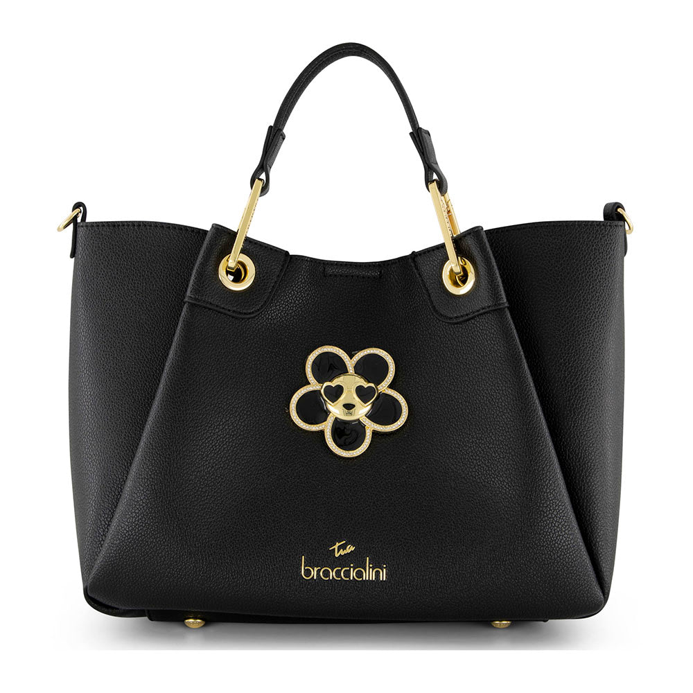 Borsa Donna a Mano Media BRACCIALINI linea Amy Bijoux Nero