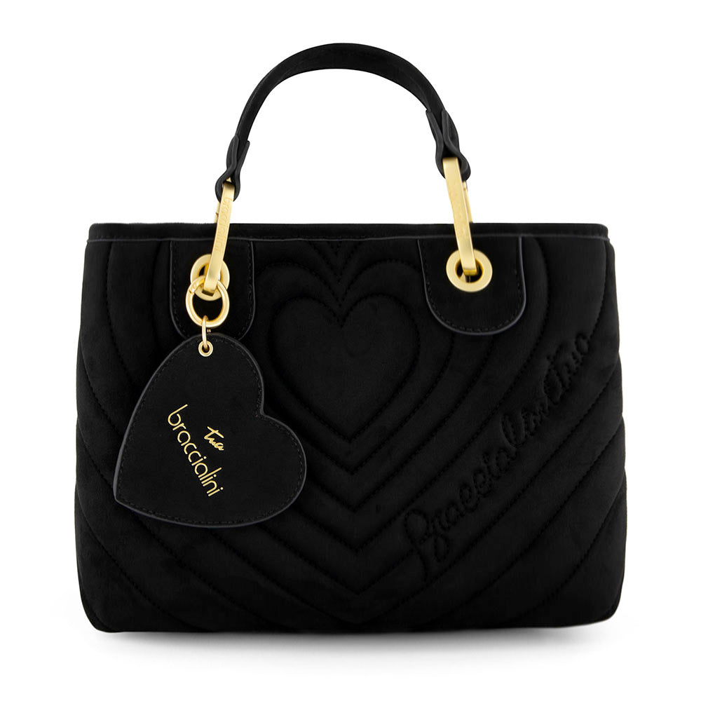 Borsa Donna a Mano Media BRACCIALINI linea Beth Matelassè Nero