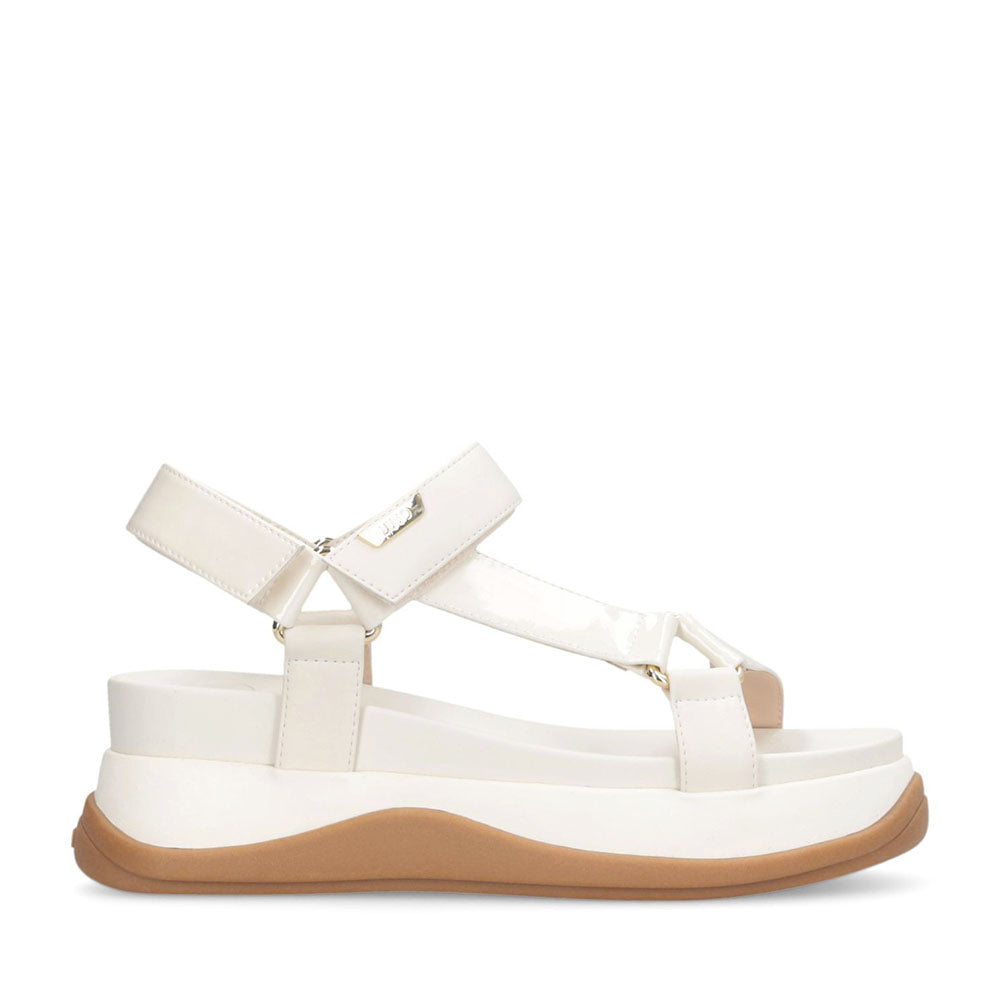 Sandali Platform Donna LIU JO Fiona 04 con Inserti in Vernice color Latte