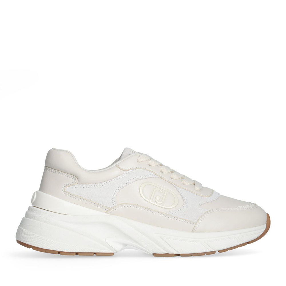 Sneakers Donna LIU JO LJ01 01 in Pelle color Latte