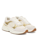 Sneakers Donna LIU JO LJ01 01 in Suede e Mesh Milk e Light Gold