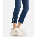 Sneakers Platform Donna LIU JO Amazing 25 in Pelle color Latte e Logo Gioiello