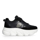 Scarpe Donna LIU JO Steffy 01 Sneakers Chuncky in Suede e Pelle Nera