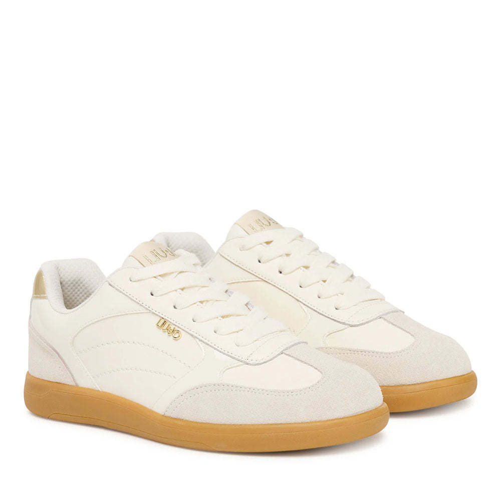Sneakers Donna LIU JO Connor 01 in Pelle e Suede Milk