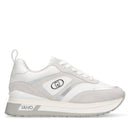 Sneakers Platform Donna LIU JO Maxi Wonder 97 in Pelle e Suede Bianco