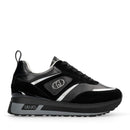 Sneakers Platform Donna LIU JO Maxi Wonder 97 in Pelle e Suede Nero