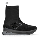 Sneakers Boots Donna LIU JO Maxi Wonder 104 in Suede Nero