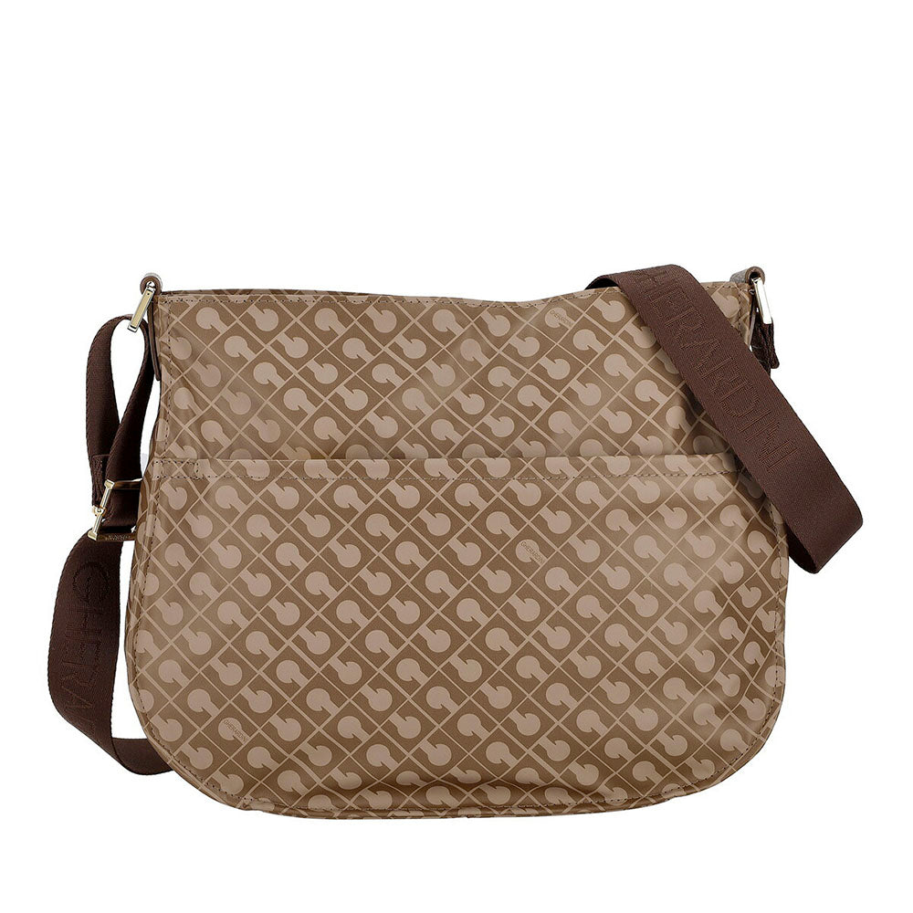 Borsa Donna Piccola a Tracolla GHERARDINI in Tessuto Softy Colore Chestnut
