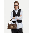 Borsa Donna Sottospalla LOVE MOSCHINO linea Embossed Marrone