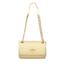Borsa Donna a Spalla e a Tracolla LOVE MOSCHINO linea Bubby Love in Ecopelle color Burro