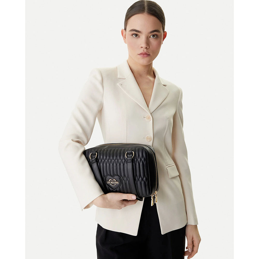 Bauletto Donna a Spalla LOVE MOSCHINO linea Bubby Love in Ecopelle Nera