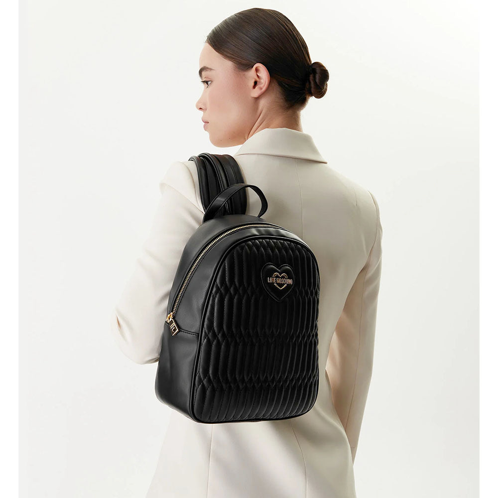Zaino Donna LOVE MOSCHINO linea Bubby Love in Ecopelle Nera