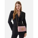 Clutch Trapuntata con Tracolla LOVE MOSCHINO linea Embossed Rosa