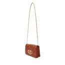 Clutch Trapuntata con Tracolla LOVE MOSCHINO linea Embossed color Noce