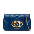 Clutch Trapuntata con Tracolla LOVE MOSCHINO linea Embossed Blu Navy