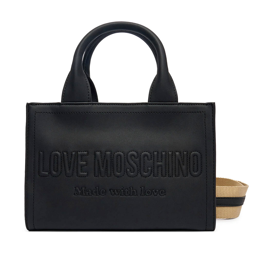 Borsa Donna a Mano LOVE MOSCHINO in Ecopelle Nera