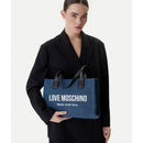 Shopping Bag Donna LOVE MOSCHINO in Denim Blu
