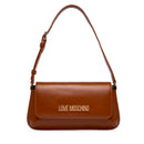 Borsa Piatta a Spalla LOVE MOSCHINO linea Lettering Logo color Cuoio