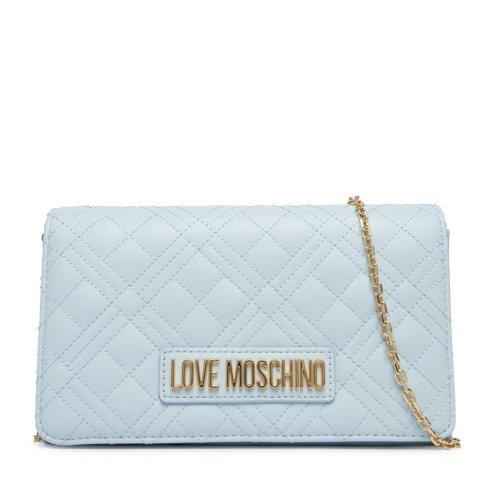 Clutch Donna con Tracolla LOVE MOSCHINO linea Smart Daily Quilted Celeste