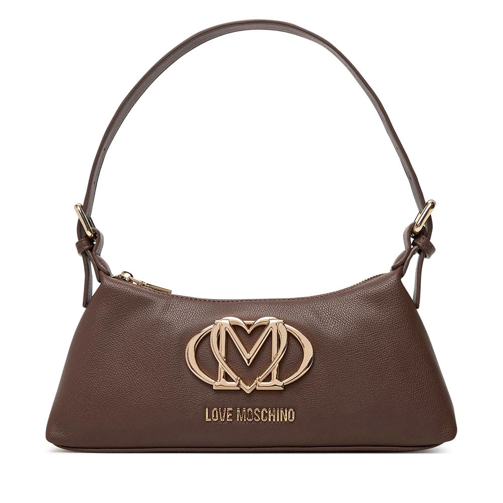 Borsa Sottospalla Donna LOVE MOSCHINO in Ecopelle Marrone Cioccolato