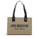 Shopping Bag Donna LOVE MOSCHINO in Canvas color Oro