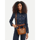 Mini Borsa Donna a Mano LOVE MOSCHINO linea Embossed color Noce