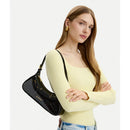 Borsa Donna a Spalla LOVE MOSCHINO in Ecopelle Effetto Vernice Nera