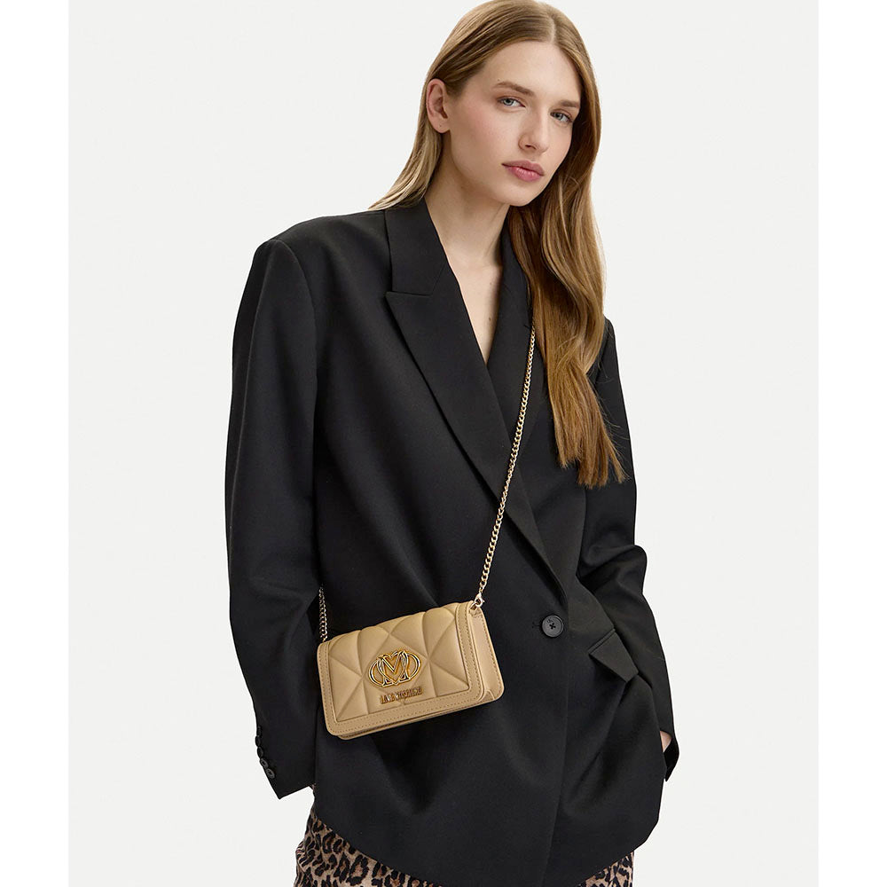 Cutch Trapuntata Donna LOVE MOSCHINO linea Embossed Taupe