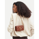 Clutch Trapuntata Donna LOVE MOSCHINO linea Embossed color Noce