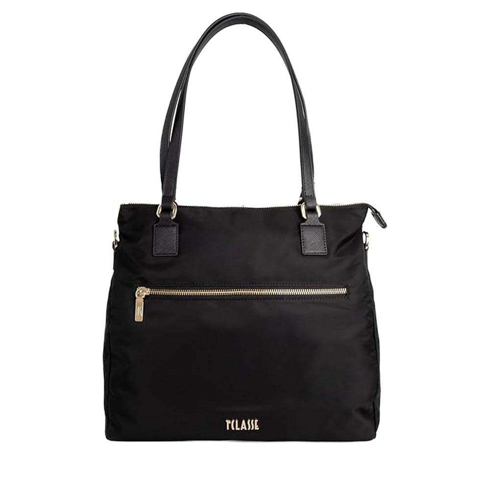 Borsa Donna Shopping Tripla Portabilità 1A Classe Alviero Martini linea Breeze Nylon Nero LE48