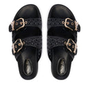 Ciabatte Doppia Fascia PATRIZIA PEPE Girl linea Fly Sandal in Ecovitello Intrecciato Nero
