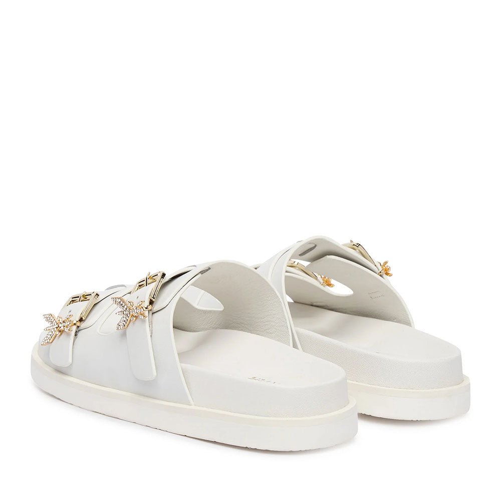 Ciabatte Doppia Fascia PATRIZIA PEPE Girl linea Fly Birkilux in Pelle Nera
