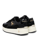 Sneakers Running PATRIZIA PEPE Girl linea Fly Run in Pelle e Suede Nero Platino