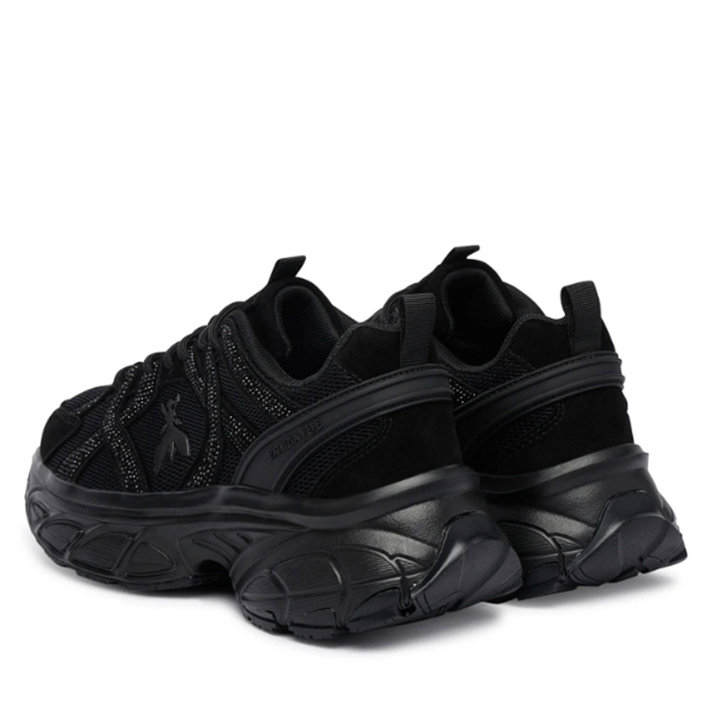 Sneakers Running PATRIZIA PEPE Girl linea Fly Run Tech in Mesh e Suede Nero