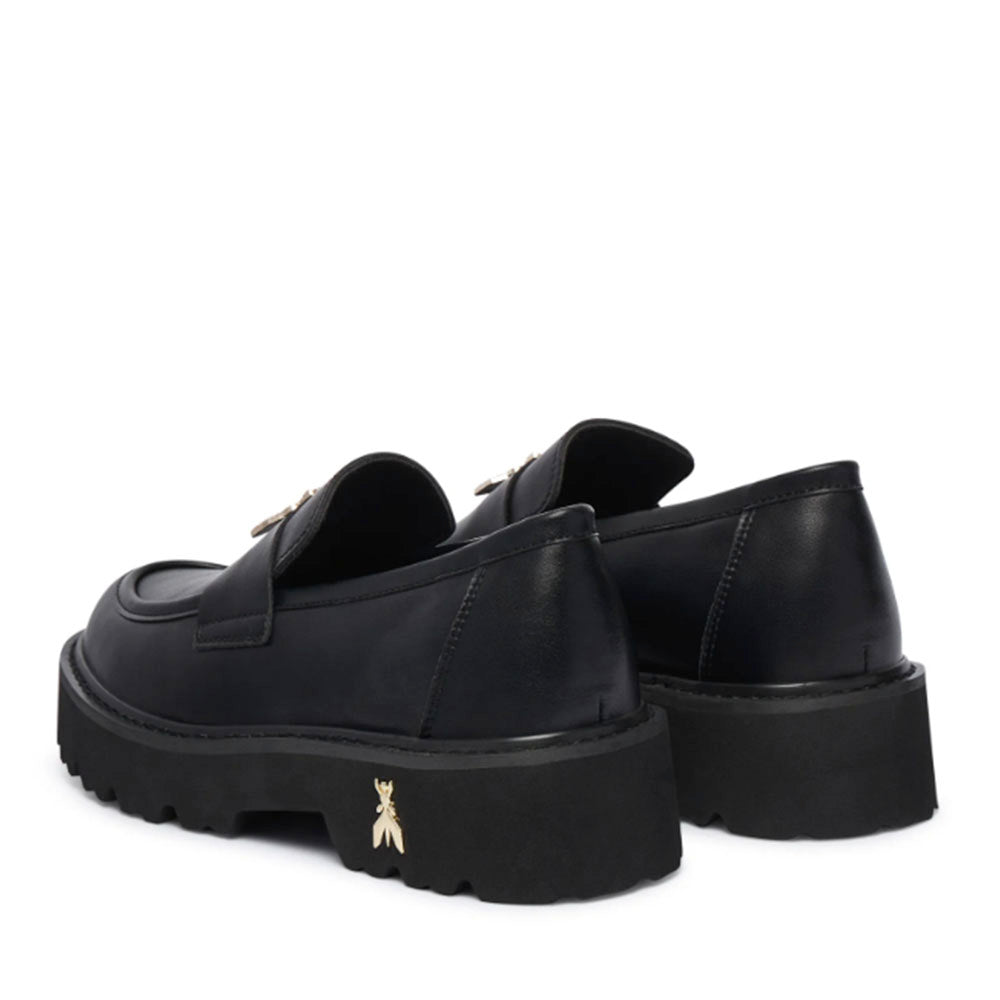Mocassini Platform PATRIZIA PEPE Girl linea Fly Cult Strass in Pelle Nera