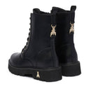 Anfibi PATRIZIA PEPE Girl linea Fly Cult Strass in Pelle Nera