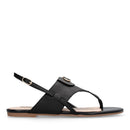 Sandali Donna Flat LIU JO Sandy 10 in Pelle Nera